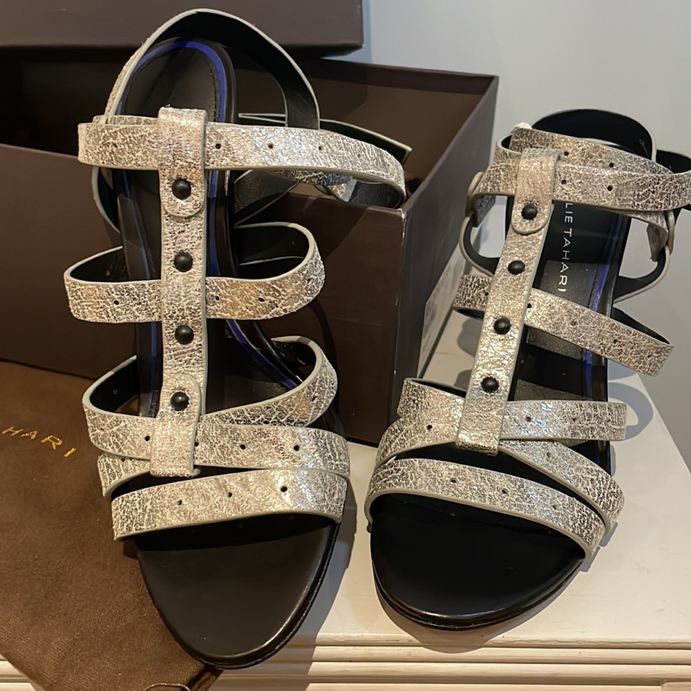 NWT Elie Tahari Heeled Sandals - Size 6.5 - Picture 3 of 13